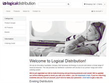 Tablet Screenshot of logicaldistribution.com.au